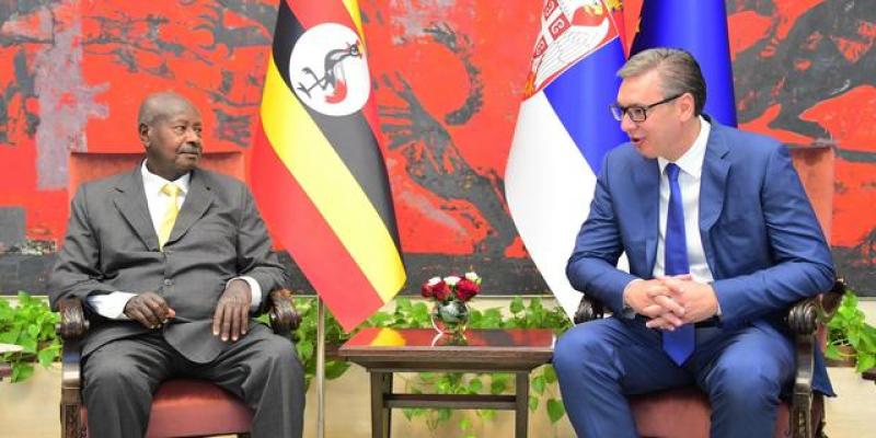 Museveni launches Uganda trade hub in Serbia